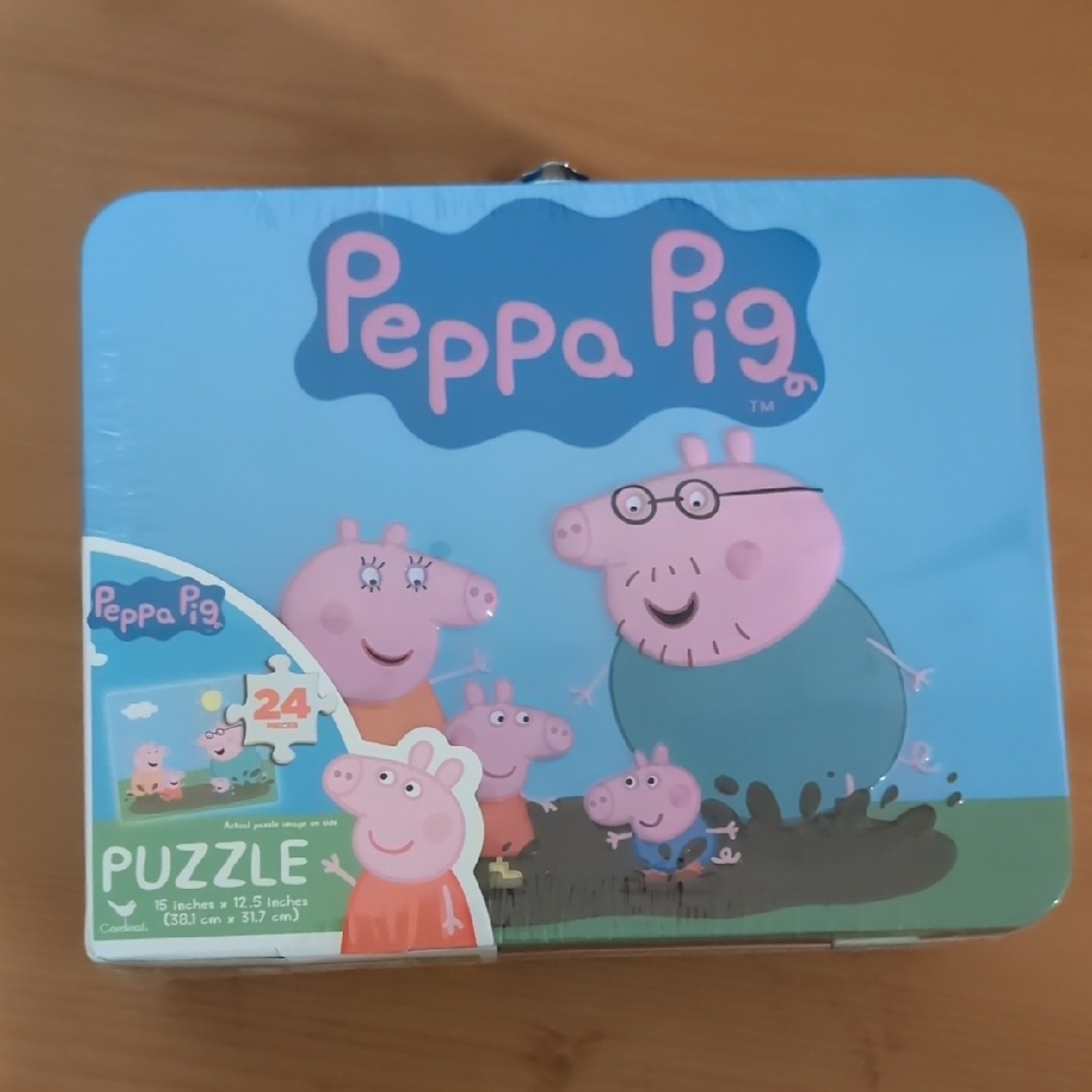 Peppa Pig Puzzle Set - Blue and Pink
